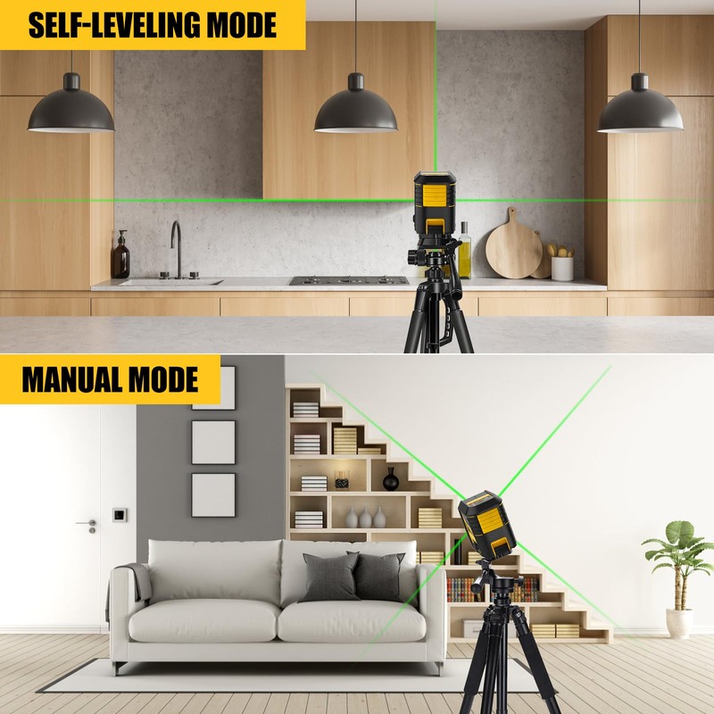 Laser Level with Tripod, Green Cross Line Laser Lever with
