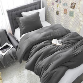 Byourbed Look at This Thicky - Coma Inducer® Oversized Twin Comforter Set - Standard Thicky - Beluga Baby Gray