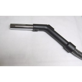 Unbranded Swivel Hose Handle Chrome/Black - for attaching wand or tool Central Vacuum