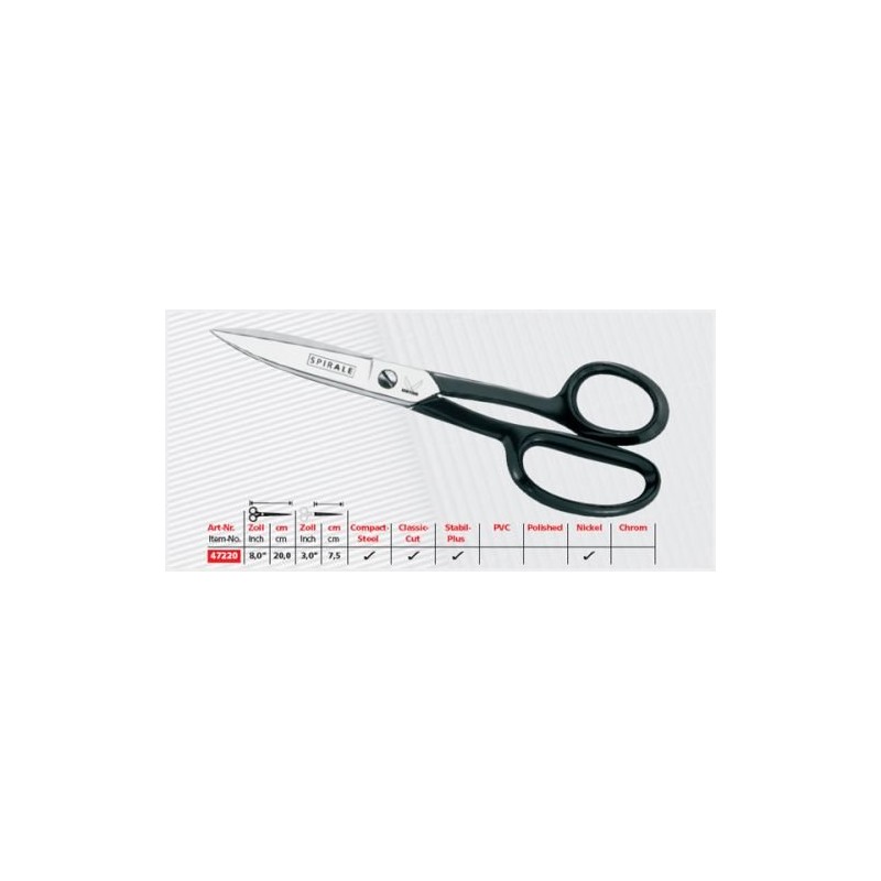 Kretzer Spirale 13420 (47220) 8.0"/ 20cm - All-purpose, Industry Scissors