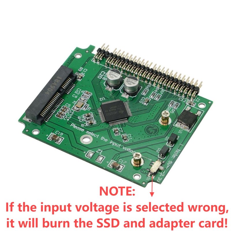 chenyang mSATA Mini SATA SSD to IDE 44Pin 2.5 inch