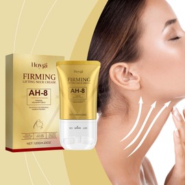 AH-8 Firming Neck Cream, 2025 New Roller Neck Firming Cream, Tighten And Lift Neck Cream Contain Hexapeptide With Double Roller Massage for Crepey Skin Body Care Comfort Firm and Lift Skin 1p