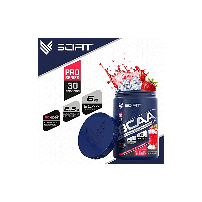 Scifit | Aminoácidos BCAA | 6 g de BCAA 2:1:1
