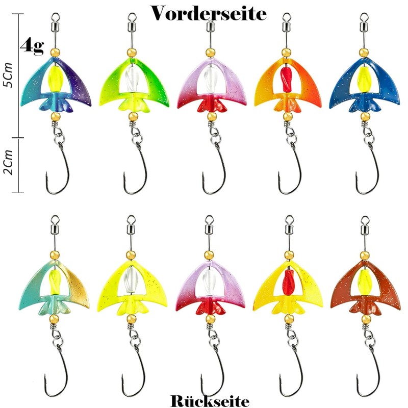 Njord Kalastus Messeneuheit 2025 Wing Spoons Forelle Set 4,5g UV