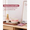 ZENS Matcha Set Pink, 6pcs Japanese Matcha Kit, Ceramic Matcha