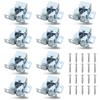 Cionyce 12 Pack Double Roller Catch with Spear, Heavy Duty