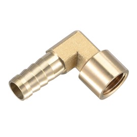 M METERXITY Pieces Fittings Brass Angle 90 Degree Angle Brass 10 mm Rod Connect Applies to Water Fuel (G1/4 Inner Thread Hose)