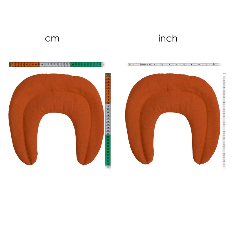 Bead neck pillow with Chambers Orange, , ,