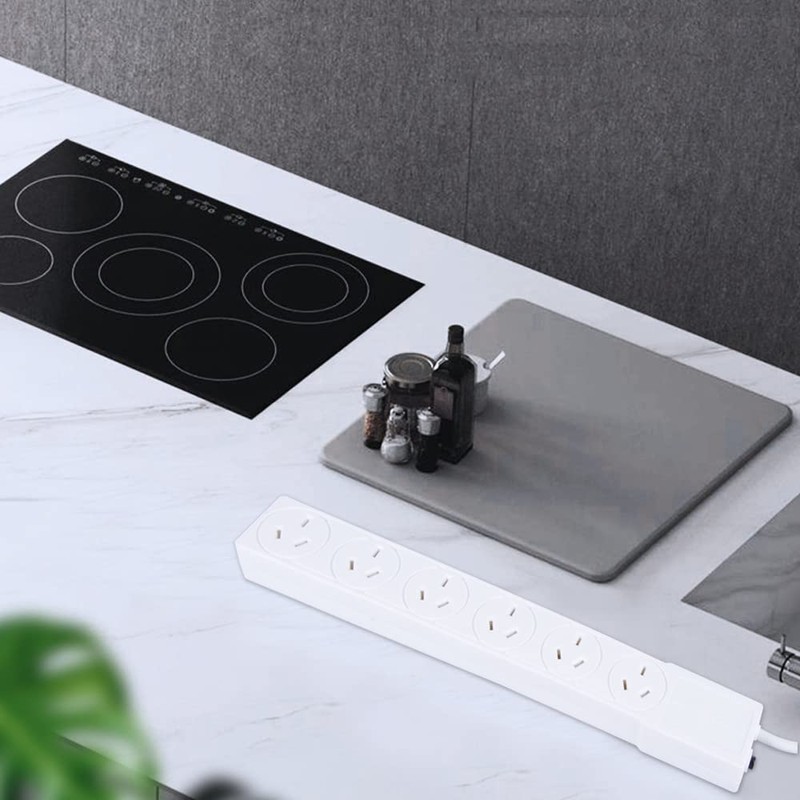 Socket Outlet PowerBoard 6 Way PowerPoint Plug 1M 240V 10AMP