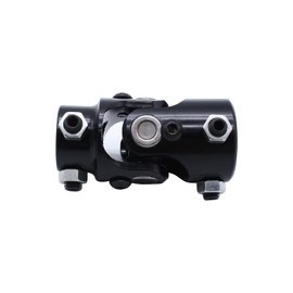 1 PC SHLPDFM Single Universal Joint Black Powder Coated 1" DD X 3/4" DD Universal Steering Shaft U Joint Coupler