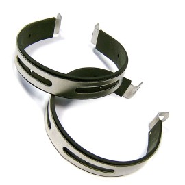 Fancy Scooters 2X EXHAUST MUFFLER CLAMP BRACKET W RUBBER 125-150cc GY6 SCOOTER PEACE SUNL VIP