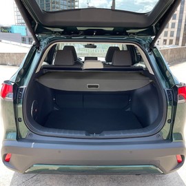 Volcaner Cargo Cover for Toyota Corolla Cross 2022 2023 2024 Accessories, Leather Retractable Luggage Trunk Cover Security Cover Shield Shade for Corolla Cross Accessories(Not for Corolla)