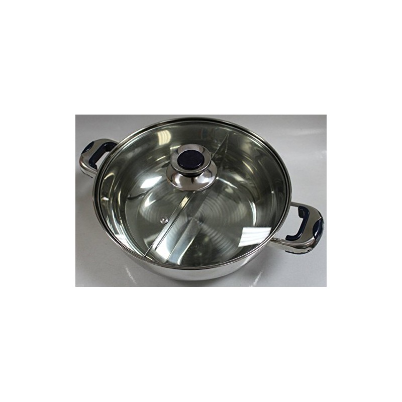 HCX 32 cm Shabu Shabu Dual Sided Hot Pot With