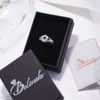 Belinda Jewelz - Anillo de compromiso para mujer, plata platino,