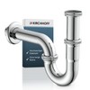 KIRCHHOFF Siphon Sink Plus, Siphon with Extra Long Drain Pipe