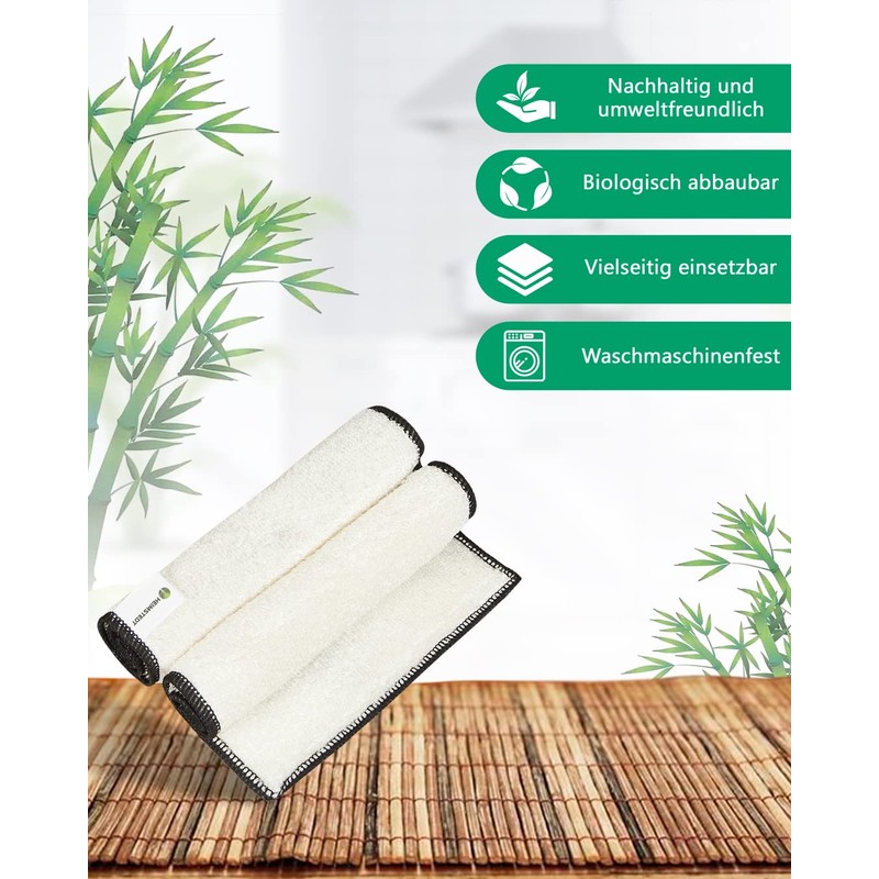 HEIMSTEDT® Bamboo Cloths Colourful (Pack of 6) - Sustainable Bamboo