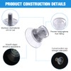 Flintronic Pack of 20 Suction Cups with Thread and Knurled