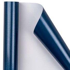 WRAPAHOLIC Wrapping Paper Roll - Mini Roll - 17 Inch X 33 Feet - Royal Blue Pearlized Paper for Birthday, Holiday, Wedding, Baby Shower