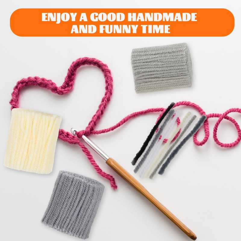 SHINEOFI 12Pcs Latch Hook Yarn for DIY Crochet Rug Crafts