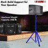 5 Core Speaker Stand Pair Tripod Floor Heavy Duty Adjustable