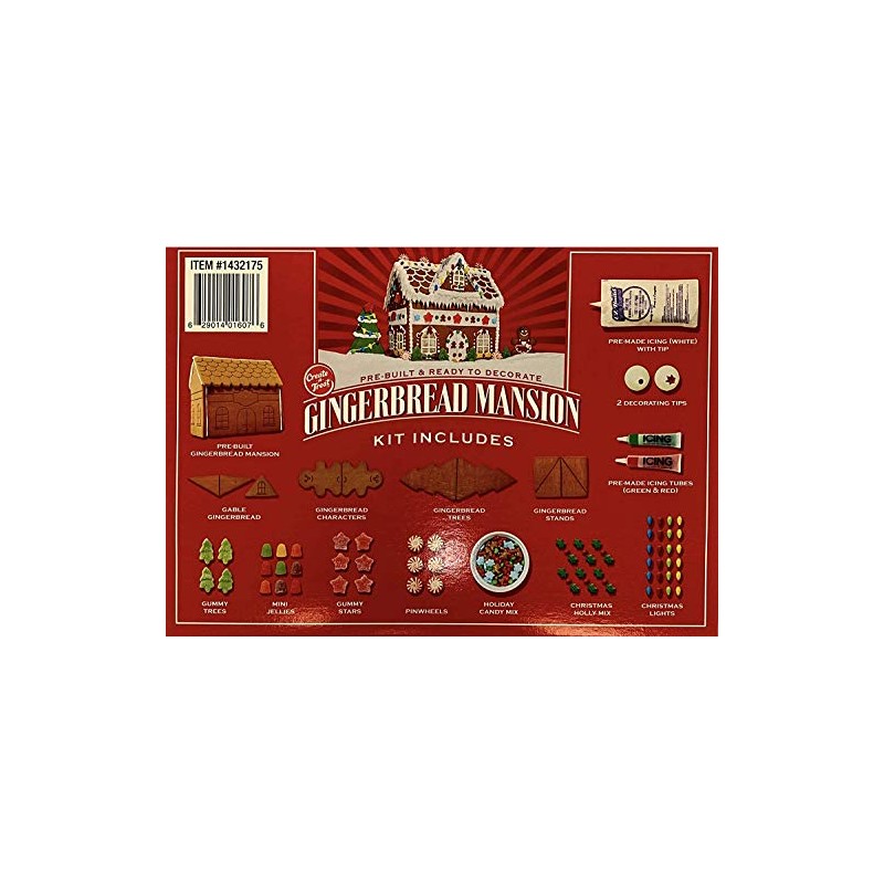 Gingerbread House Kit - Gingerbread Mansion Holiday House Kit -