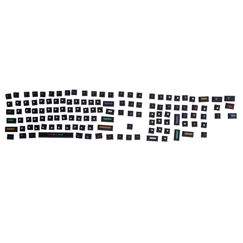 Dot Keycap Dye Sublimation Mechanical Keyboard Compatible with 61/64/68/87/96/104/108Black