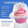 Individual Cupcake Containers (200 Pack) | Clear Plastic Disposable Cupcake