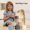 SHSMPXOY 8 PCS Rabbit Stacking Cups Stacking Toys BPA-Free Safe