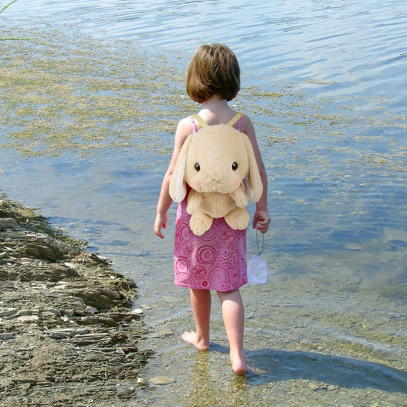 XMiniLife Bunny Large Backpack Plush Stuffed Lop Rabbit Backpack,Best Gift