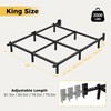 King Size Bed Frame, 7 Inch Basics Metal Bed Frame,