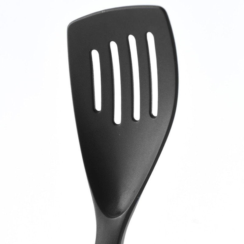 Norpro My FavoriteTM Scoop & Drain Slotted Spatula, Black,One Size