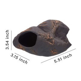 Plecoceramics Cichlid Stone Decoration Magma - Small Aquarium Rock - Fish Tank Hideway Decor - for Cichlid