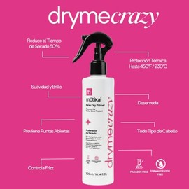 Kit para Cabello Rubio | Blondes Rule Shampoo + Hair Mask Reborn + Dryme Crazy | Hidratación, Reparación, Protección Térmica y Control de Frizz | Incl
