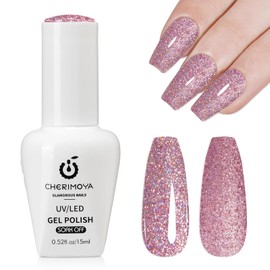 CHERIMOYA Esmalte Glitter en Gel Brillos Multicolor para Uñas 15ml