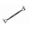 M10 Turnbuckle With Two Forks, Stainless Steel AISI 316