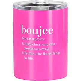 Slant Collections Stainless Steel Insulated Drink Cup Tumbler, 12-Ounce, Boujee