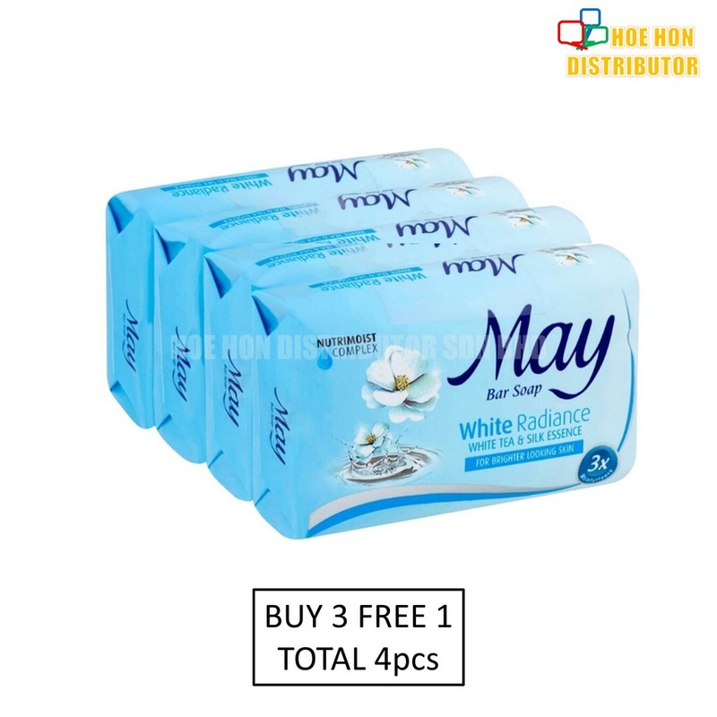 May Bar Soap 75g x 4pcs White Radiance Milk Luxury
