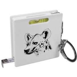 'Hyena Side View' Keyring Tape Measure/Spirit Level Tool (KM00041828)