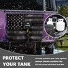 Whosucclay American Flag RV Propane Tank Cover - Double 40LB
