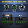Nilight 5 Gang Multi Function Waterproof Switch Panel PD Type