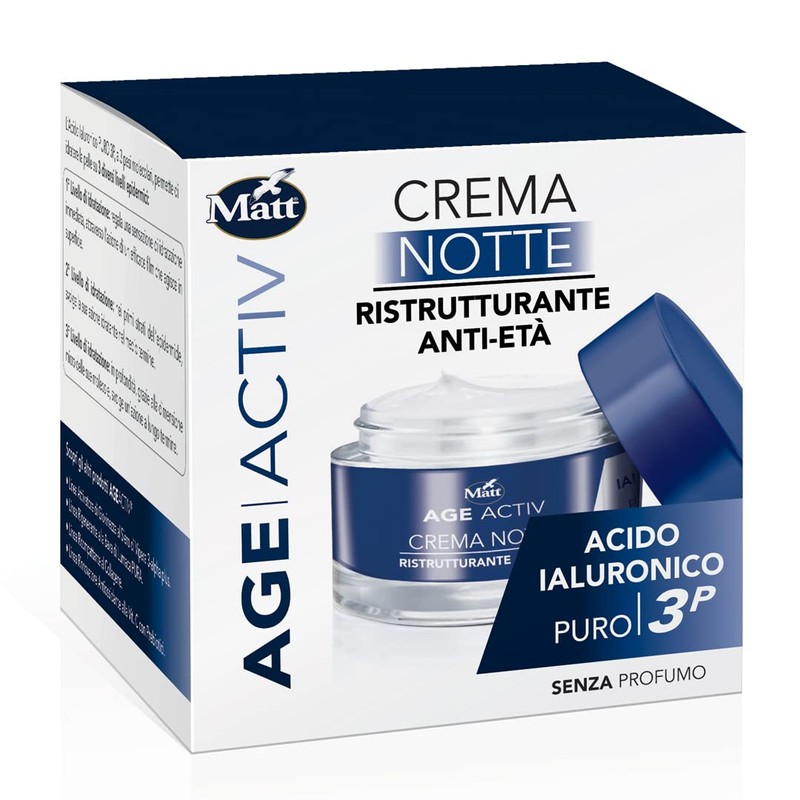 Matt Age Active Face Cream Anti-Age Night - Hyaluronic Acid