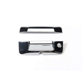 eLoveQ Chrome Door Handle+Tailgate Covers for 2014-2018 Chevy Silverado + GMC Sierra CrewCab with Camera hole