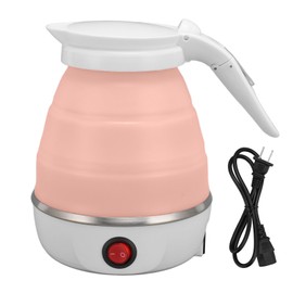 Foldable Electric Kettle 400W 600ML Auto Power Off Collapsible Travel Portable Water Boiler