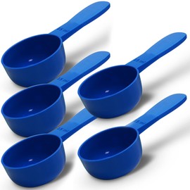 5pc Kit, RE-GEN 15ml Reusable Short Handle Plastic Measuring Spoon Scoops Dosing Spoons | Ideal for Liquids, Powders, Granules, Home, Kitchen, Catering, Healthcare, Fitness