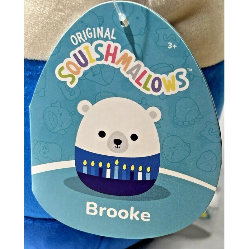Squishmallows Original Squishmallows 8" Brooke The Polar Hanukka Bear