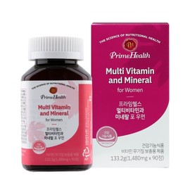 Prime Health Multivitamin Mineral for Women 1480mg x 90 tablets (3 month supply) 90 tablets / 멀티비타민 미네랄 포 우먼 1480mg x 90정 (3개월분) 90정