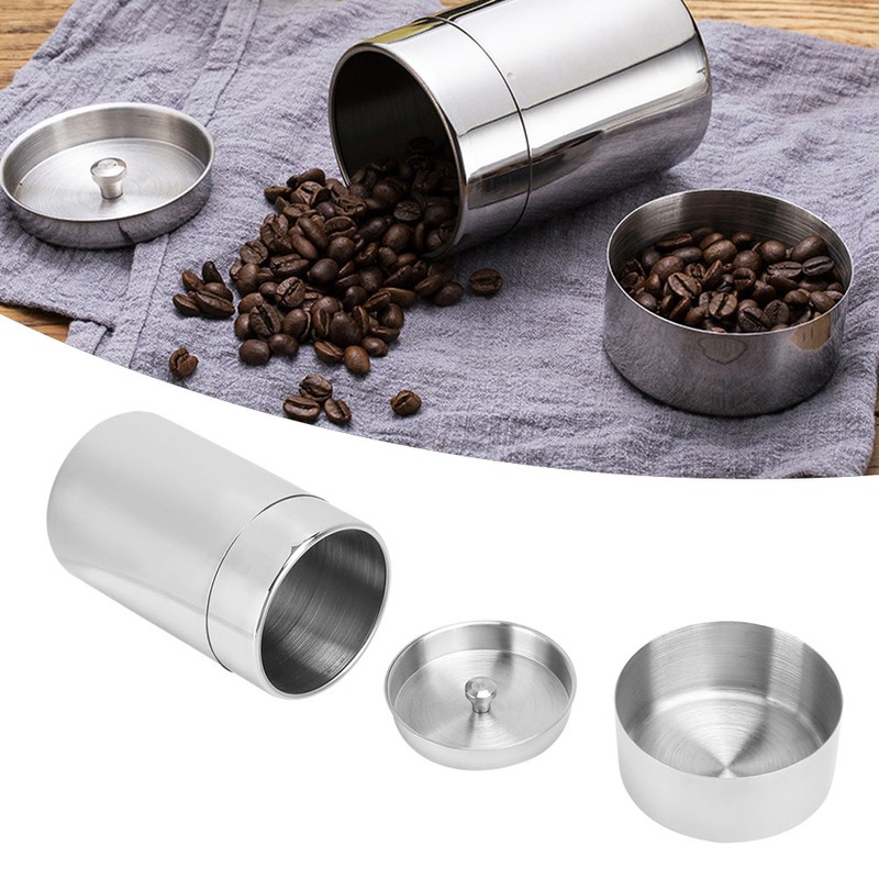 Portable 304 Stainless Steel Sealed Tea Leaf Storage Jar Canister