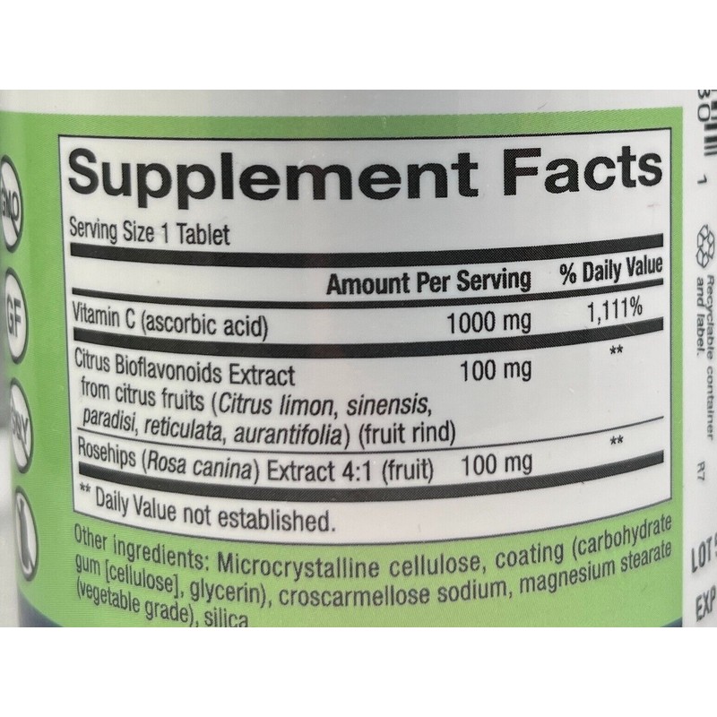 Pharmaca Vitamin C 1000mg, 180 Tablets - EXP: 6/25