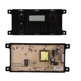 316455520 Replacement control board compatible for Frigidaire 5304518661, 316455570 replacement for Electrolux,Kenmore, Gas Range 7 Button Control Board Clock, white overlay and balck overlay included