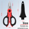 2 x Professional Electrician's Scissors, Carbon Steel Scissors, Household Scissors,